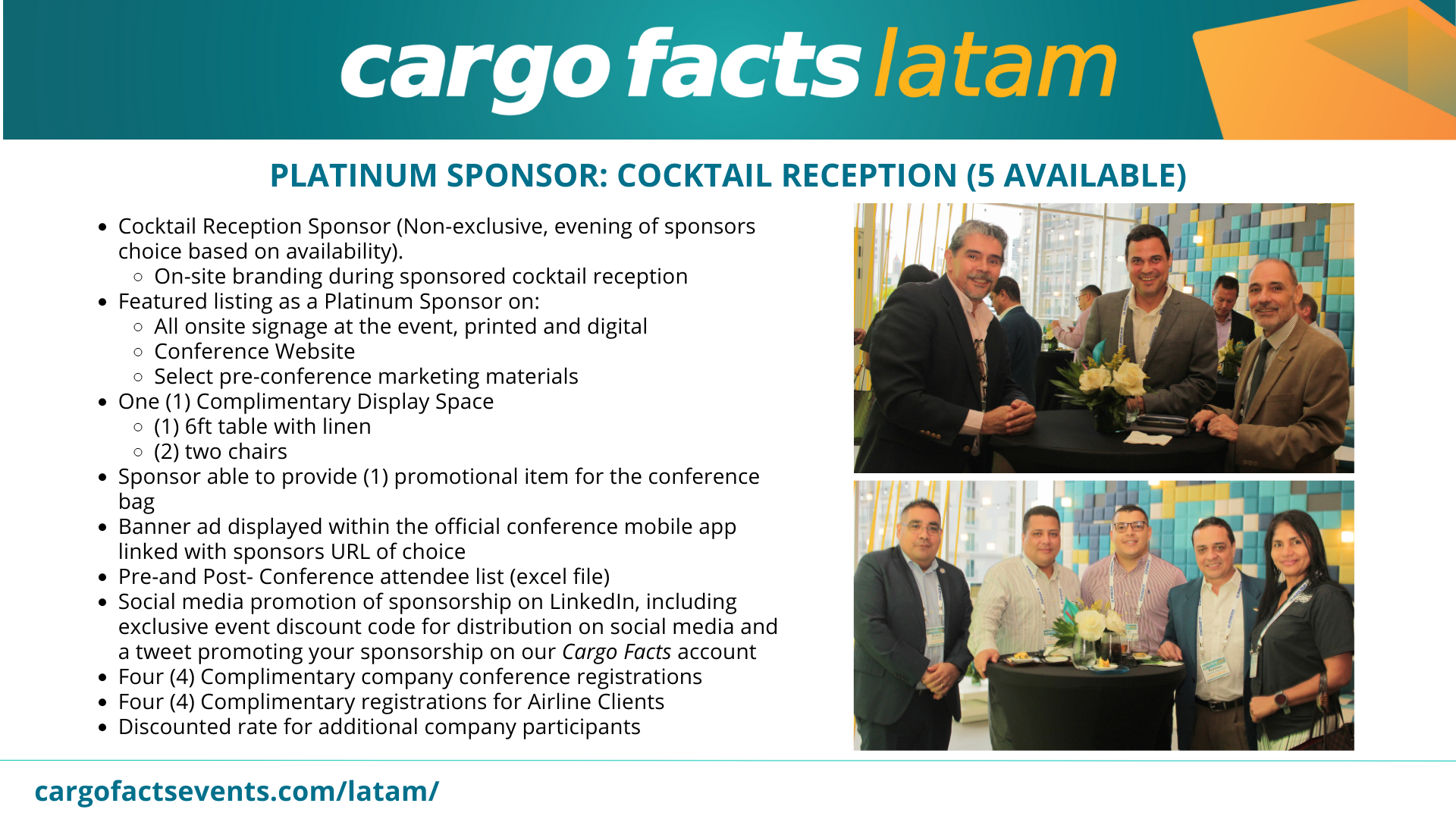 Platinum Sponsor Cocktail Reception